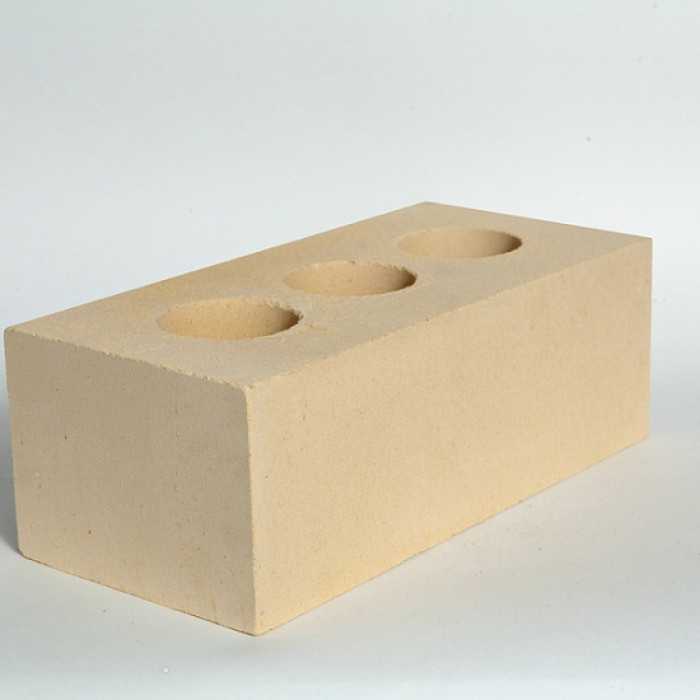 Кирпич лицевой силикатный утолщенный пустотелый желтый 1.4НФ 250х120х88 мм М150